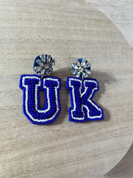 University of Kentucky Beaded Earrings