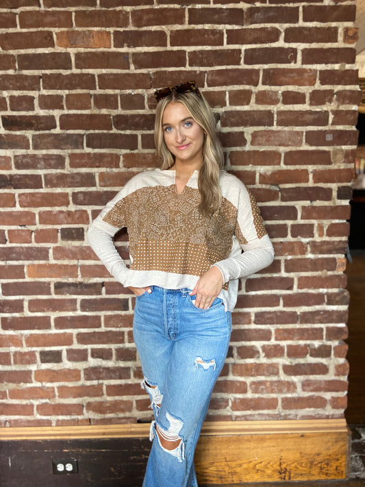 The Neutral Bandana Top