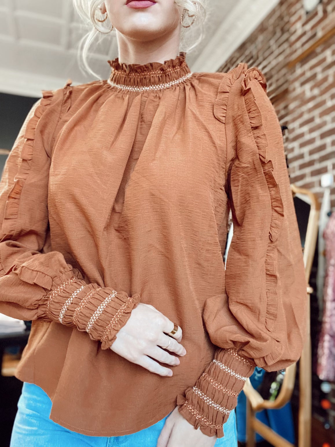 Sweet Caramel Blouse