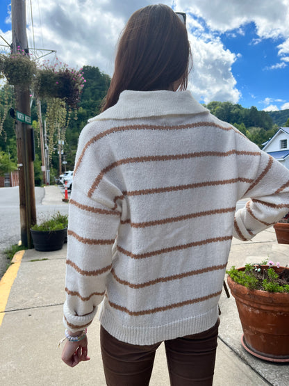 The Pumpkin Spice Collared Sweater