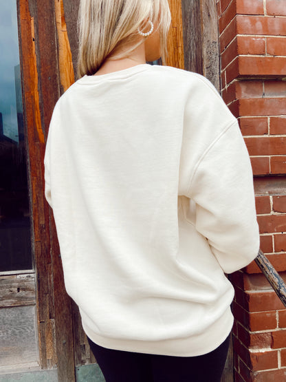 The Ivory Pearl Oversized Sweatshirt