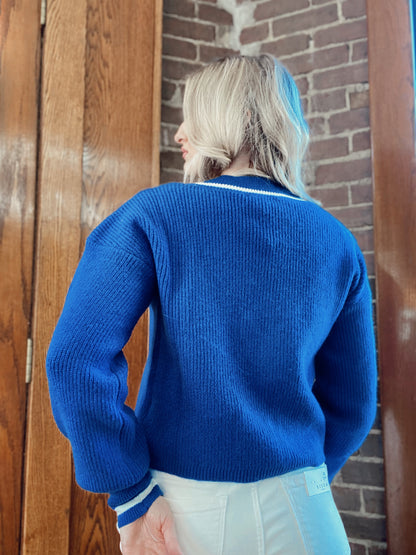 The Hamptons Cobalt Cardigan