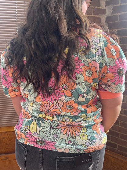 The Neon Garden Floral Top