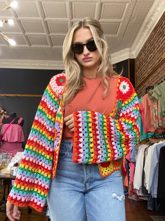 The Reading Rainbow Grandma Cardigan