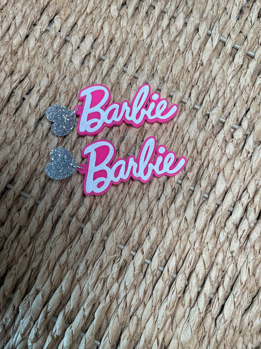 Engraved Barbie Earrings