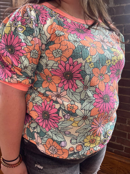 The Neon Garden Floral Top