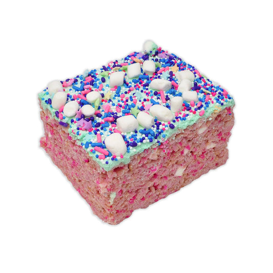 Jumbo Mermaid Cotton Candy Rice Krispie Treat