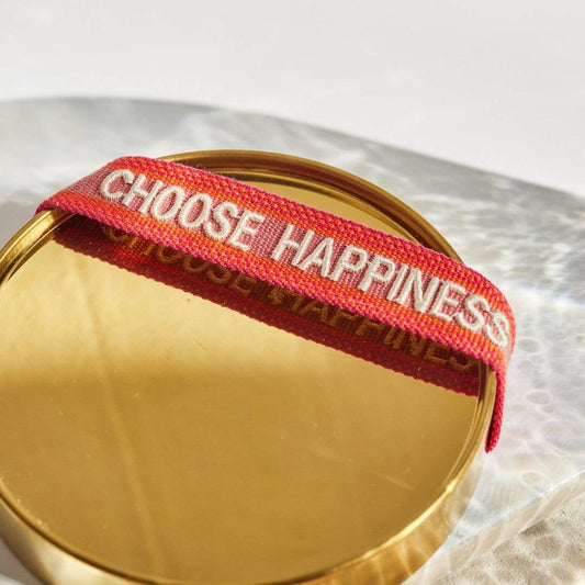 Choose Happiness Statement Armband