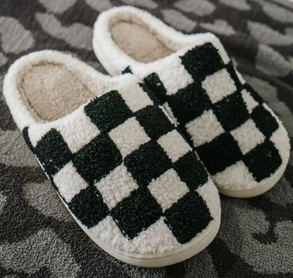 DOORBUSTER Checkered House Shoes