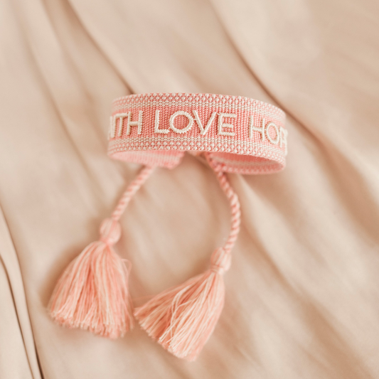 Faith love hope Statement Armband