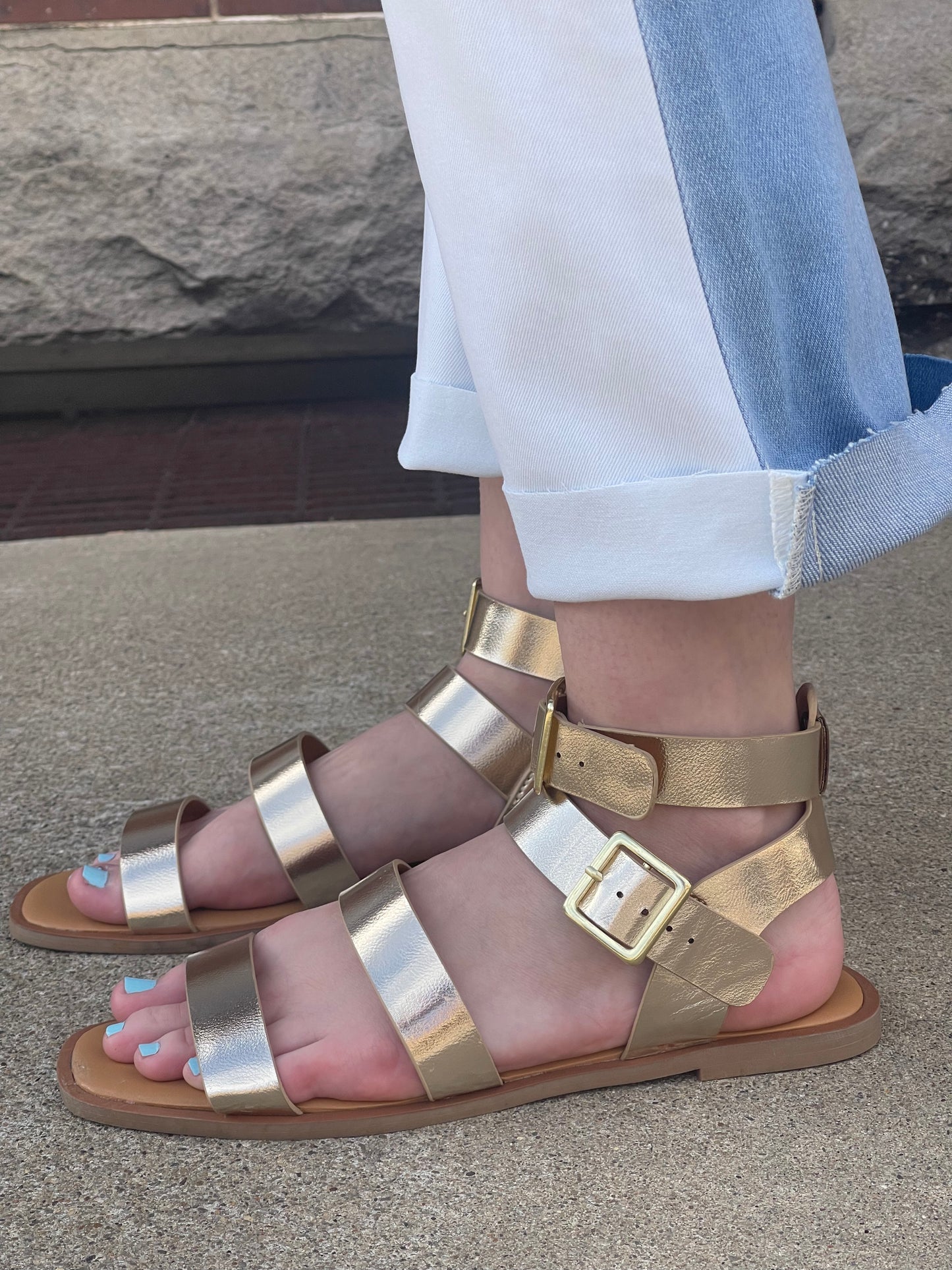 Go For The Gold Sandals