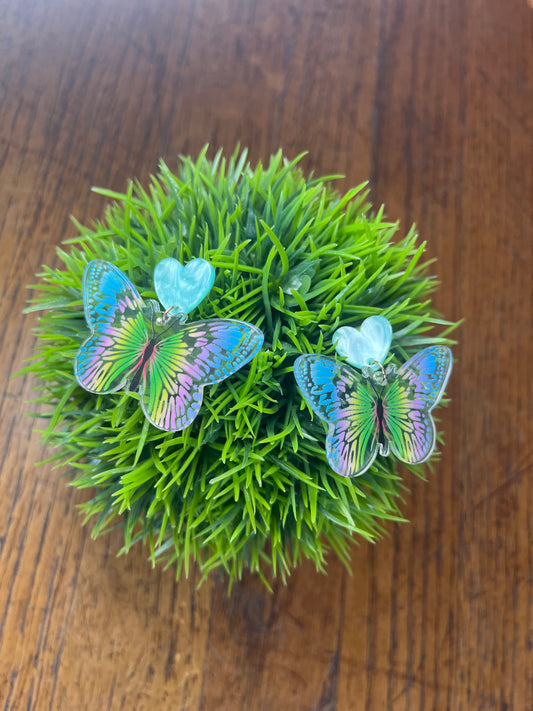 Acrylic Butterfly Earrings