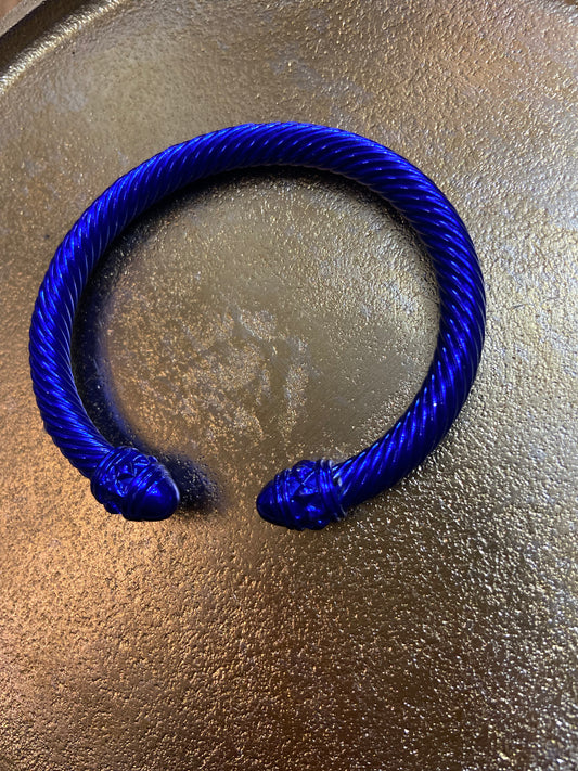 Royal Blue Cable Bracelet